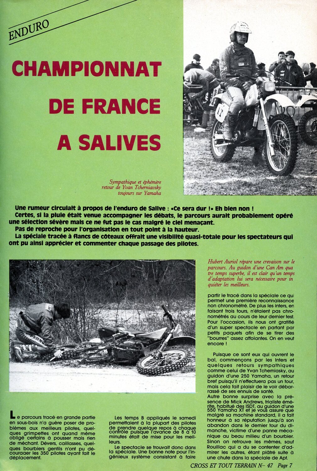 Rouler à Salives (Côte d'Or)