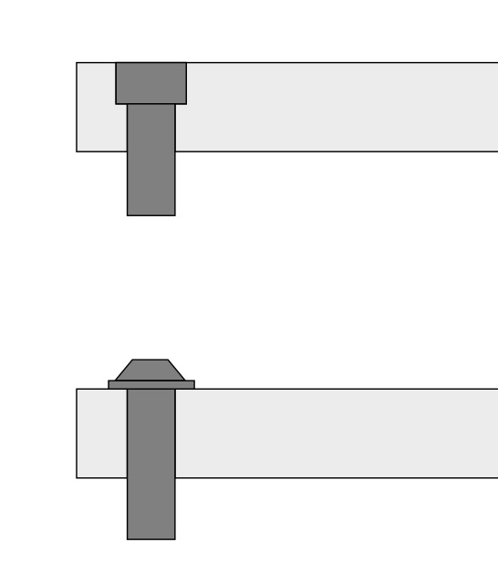Boucle arriève fendue